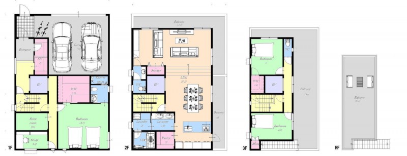 建物参考プラン　間取図