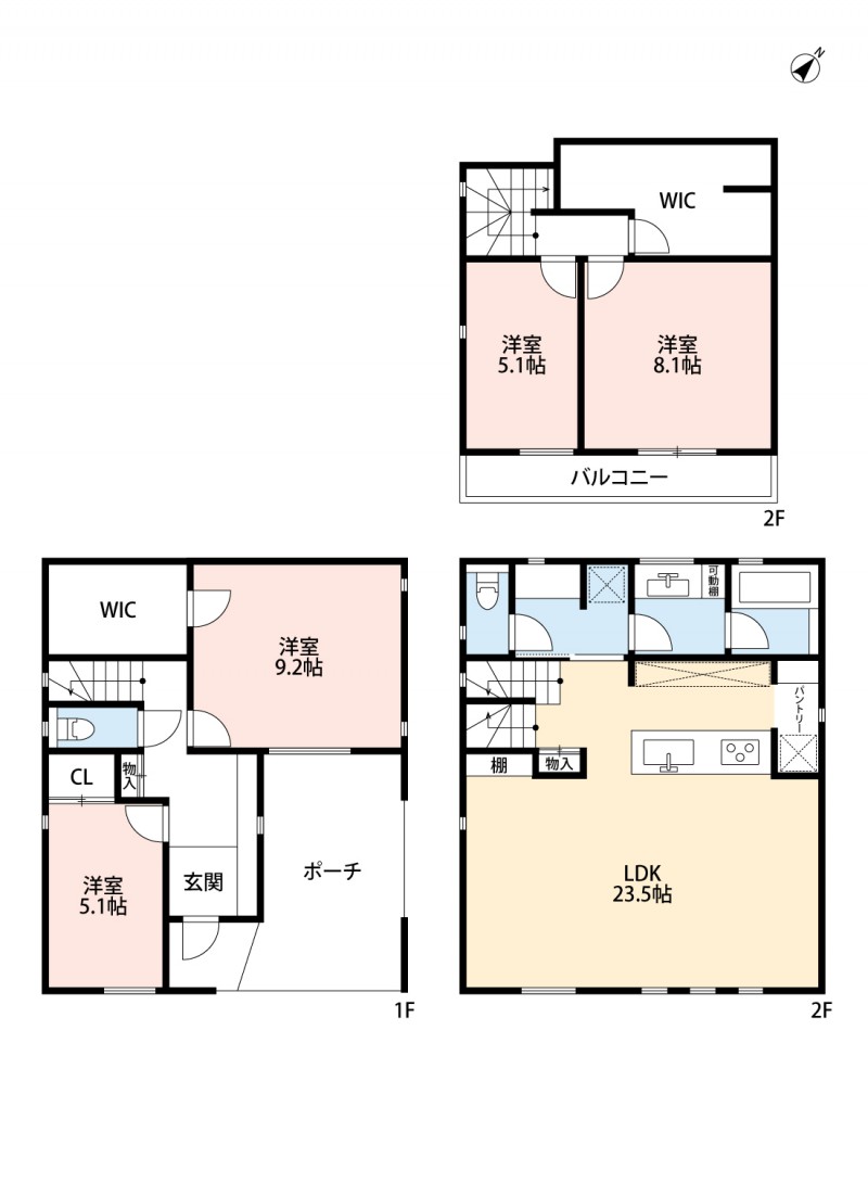 建物参考プラン（延床面積145.95㎡）